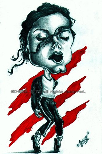 Cartoon: Michael Jackson (medium) by gogna caricaturas tagged michael,jackson