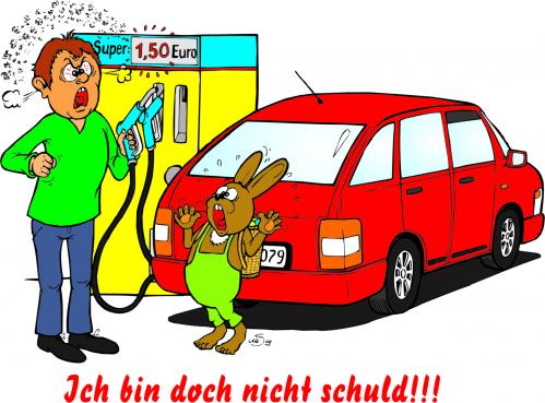 Cartoon: Tanken zu Ostern (medium) by MiS09 tagged ostern,benzinpreise,tanken