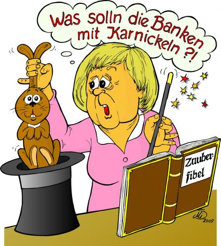 Cartoon: Zauberlehrling Angela (medium) by MiS09 tagged merkel