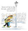 Cartoon: Hilfreiche App? (small) by Michael Becker tagged handy,smartphone,app,ablenkung