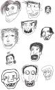 Cartoon: Freaks (small) by illa strator tagged freaks,heads,high,real
