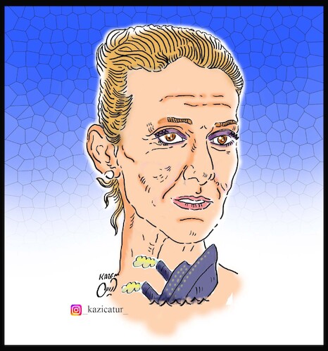 Cartoon: celen dion (medium) by Hossein Kazem tagged celen,dion,titanic