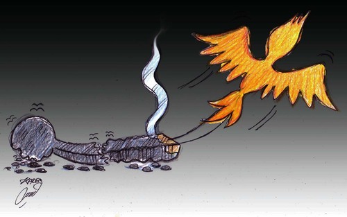 Cartoon: life (medium) by Hossein Kazem tagged life