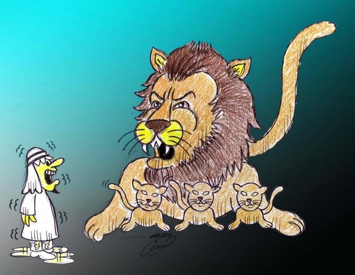 Cartoon: persian gulf (medium) by Hossein Kazem tagged persian,gulf