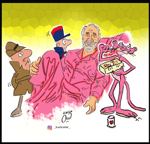 Cartoon: pink politic (medium) by Hossein Kazem tagged pink,politic