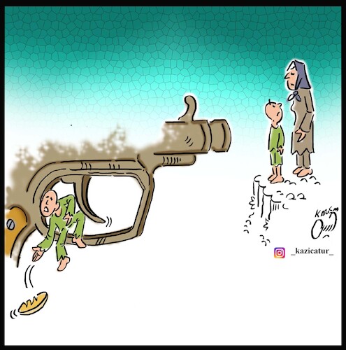 Cartoon: snapback mechanism for iran (medium) by Hossein Kazem tagged snapback,mechanism,iran