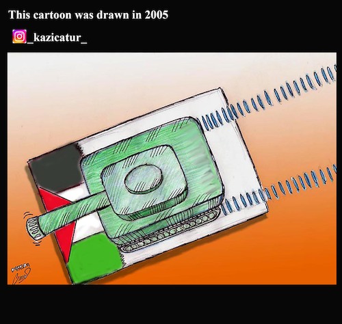 Cartoon: war in gaza (medium) by Hossein Kazem tagged war,in,gaza