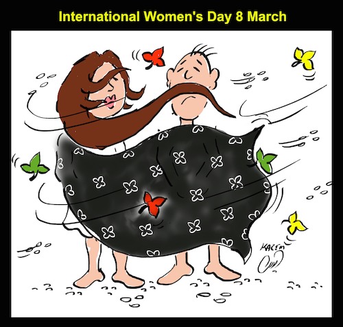 Cartoon: woman day (medium) by Hossein Kazem tagged woman,day