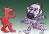 Cartoon: asghar farhadi iranian director (small) by Hossein Kazem tagged asghar,farhadi,iranian,director