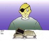 Cartoon: blind and book (small) by Hossein Kazem tagged blind,and,book