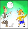 Cartoon: hamster kombat and finger (small) by Hossein Kazem tagged hamster,kombat,and,finger