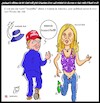 Cartoon: meloni trump melania (small) by Hossein Kazem tagged meloni,trumo,melania