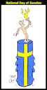 Cartoon: National Day of Sweden (small) by Hossein Kazem tagged national,day,of,sweden