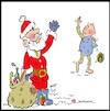 Cartoon: Santa Claus (small) by Hossein Kazem tagged santa claus