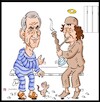 Cartoon: sarkozy and kaddafy (small) by Hossein Kazem tagged sarkozy,kaddafy