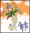 Cartoon: taliban in afghanistan (small) by Hossein Kazem tagged taliban,in,afghanistan