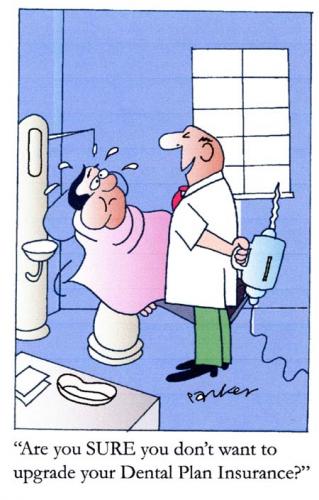 Cartoon: Dental Plan Insurance (medium) by Dave Parker tagged dentist,insurance,health,tooth