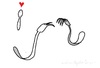 Cartoon: spoon love (small) by parentheses tagged love,spoon,fork