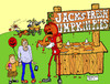 Cartoon: FRESH PUMPKIN PIES (small) by DaD O Matic tagged jack,lantern,pumpkin,pie,whipped,cream,halloween