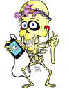Cartoon: i - Phone Bone (small) by DaD O Matic tagged iphone,skeletons,pirates,brains,tunes,4g