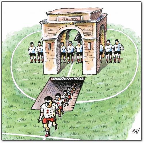 Cartoon: football 88 (medium) by penapai tagged triumph