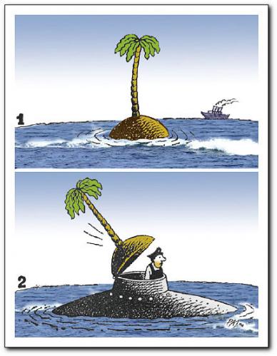 Cartoon: hoax (medium) by penapai tagged camouflage