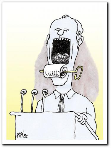 Cartoon: speech (medium) by penapai tagged tin
