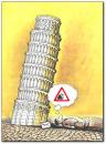 Cartoon: attention (small) by penapai tagged pisa,