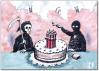 Cartoon: celebration (small) by penapai tagged terrorism