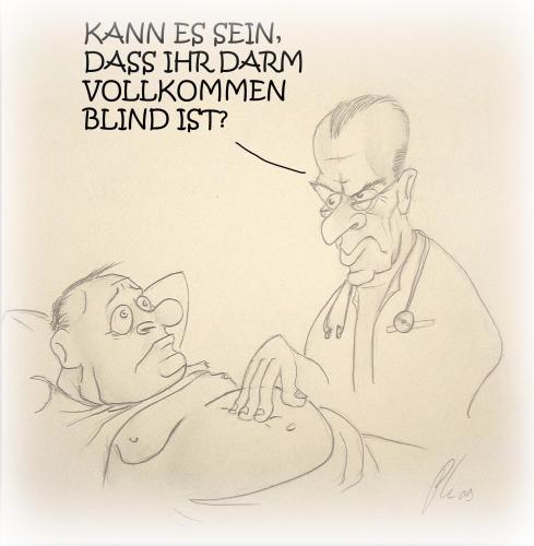 Cartoon: Blinddarm (medium) by philipolippi tagged arzt,blinddarm