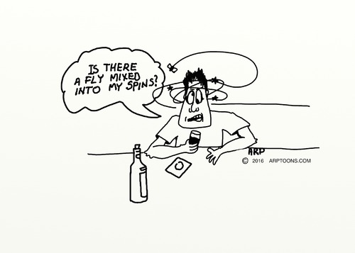Cartoon: Bar Fly (medium) by tonyp tagged arp,bar,fly,drunk,drinking