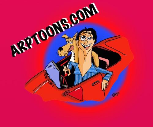 Cartoon: Car Ride (medium) by tonyp tagged arp,car,red,ride