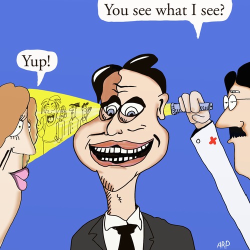 Cartoon: Cartoonist Dr. Appointment (medium) by tonyp tagged arp,tonyp,arptoons,dr,appointment