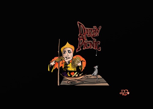 Cartoon: Darbys Picnic (medium) by tonyp tagged arp,darby,picnic,music,band,usa