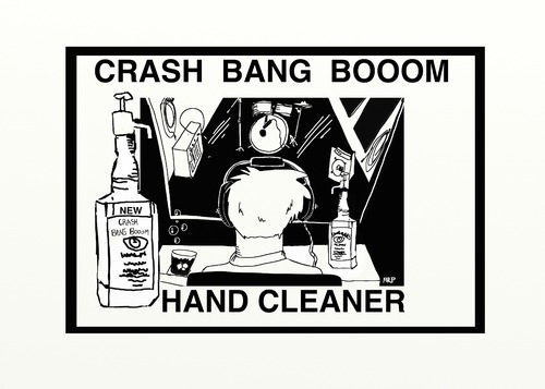 Cartoon: Hand Cleaner (medium) by tonyp tagged arp,hand,cleaner,whisky,cbb,crash,bang,booom