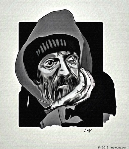 Cartoon: OLD MAN THINKING (medium) by tonyp tagged arp,old,man,think,thinking,arptoons