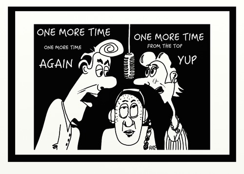 Cartoon: Studio talk (medium) by tonyp tagged arp,studio,recording,voice,music