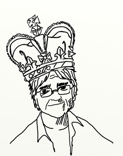 Cartoon: THE KING (medium) by tonyp tagged arp,king,arptoons