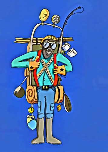 Cartoon: Urbin survivalist (medium) by tonyp tagged arp,urbin,survivalist,arptoons