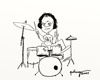 Cartoon: Dave the Drummer (small) by tonyp tagged arp,arptoons,wacom,cartoons,drums