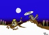Cartoon: Dirt fight (small) by tonyp tagged arp,dirt,fight,mole,moles