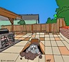 Cartoon: Mole digging up new tile (small) by tonyp tagged arp,mole,yard,dig,digging,arptoons