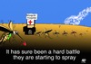 Cartoon: war on a different level (small) by tonyp tagged arp arptoons weird war printer masquito