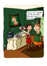 Cartoon: Dummes Brot (small) by ullmann tagged brot,dumm,empfang,chef,frau,smalltalk,buffet