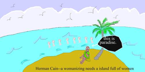 Cartoon: Candidate Herman Cain (medium) by Cocotero tagged politics