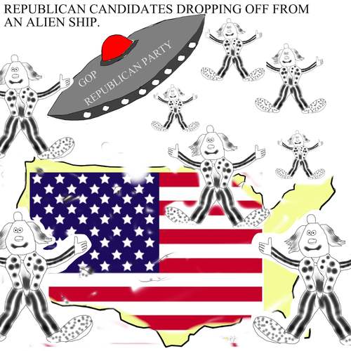 Cartoon: U.S. Republican Party (medium) by Cocotero tagged republicans