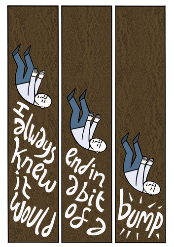 Cartoon: Inevitability (medium) by baggelboy tagged fall,falling,pump,comic,plans,planning