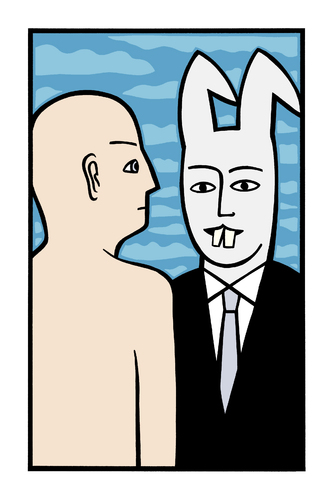 Cartoon: Invisible (medium) by baggelboy tagged nude,naked,rabbit