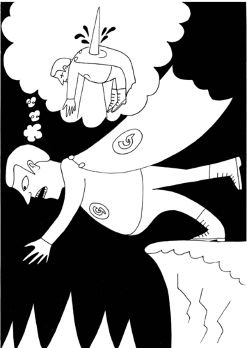 Cartoon: Mr Graviton (medium) by baggelboy tagged fall,super,hero