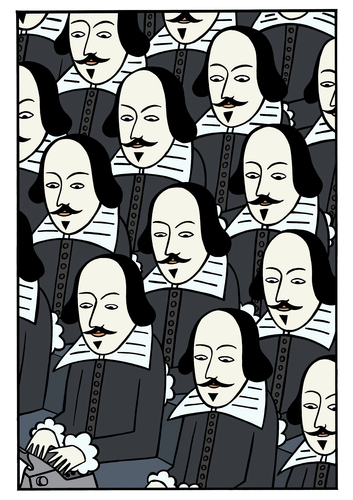 Cartoon: william shakespeare (medium) by baggelboy tagged infinate